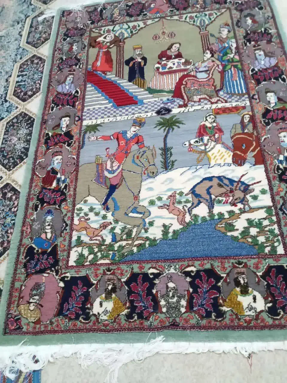 قالی دست بافت پا نخورده|فرش|سمنان, |دیوار