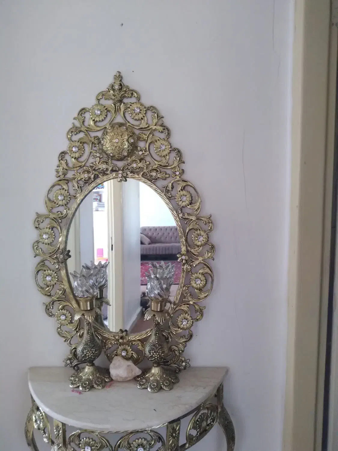 اینه وشمعدان|صنایع دستی و سایر لوازم تزئینی|سهند, |دیوار