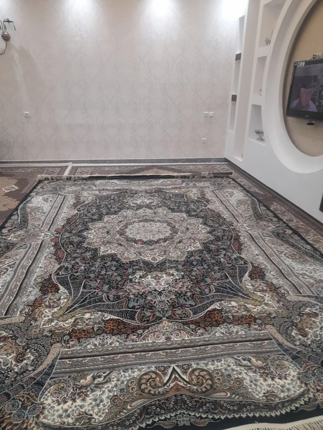 جاروبرقی و فرش ۷۰۰ شانه نو ۱۲ متری خیلی ضخیم|فرش|پارسآباد, |دیوار