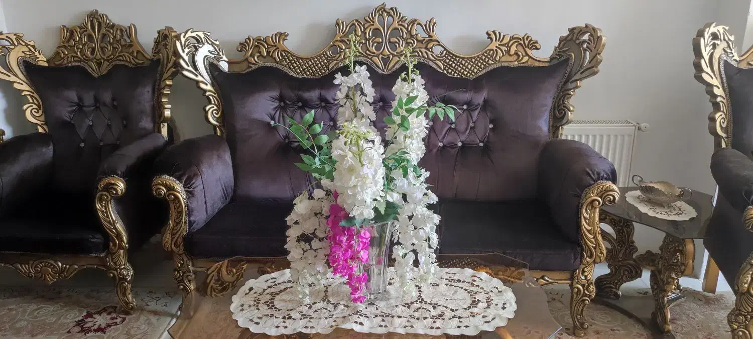 مبل سلطنتی ۹نفره|مبلمان خانگی و میز عسلی|همدان, |دیوار