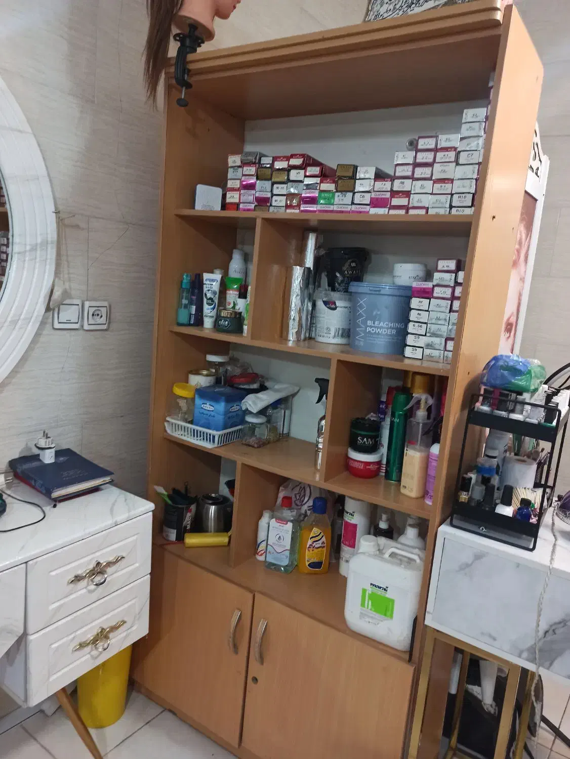 کمد کتابخانه|کتابخانه، شلف، قفسههای دیواری|دماوند, گیلاوند|دیوار