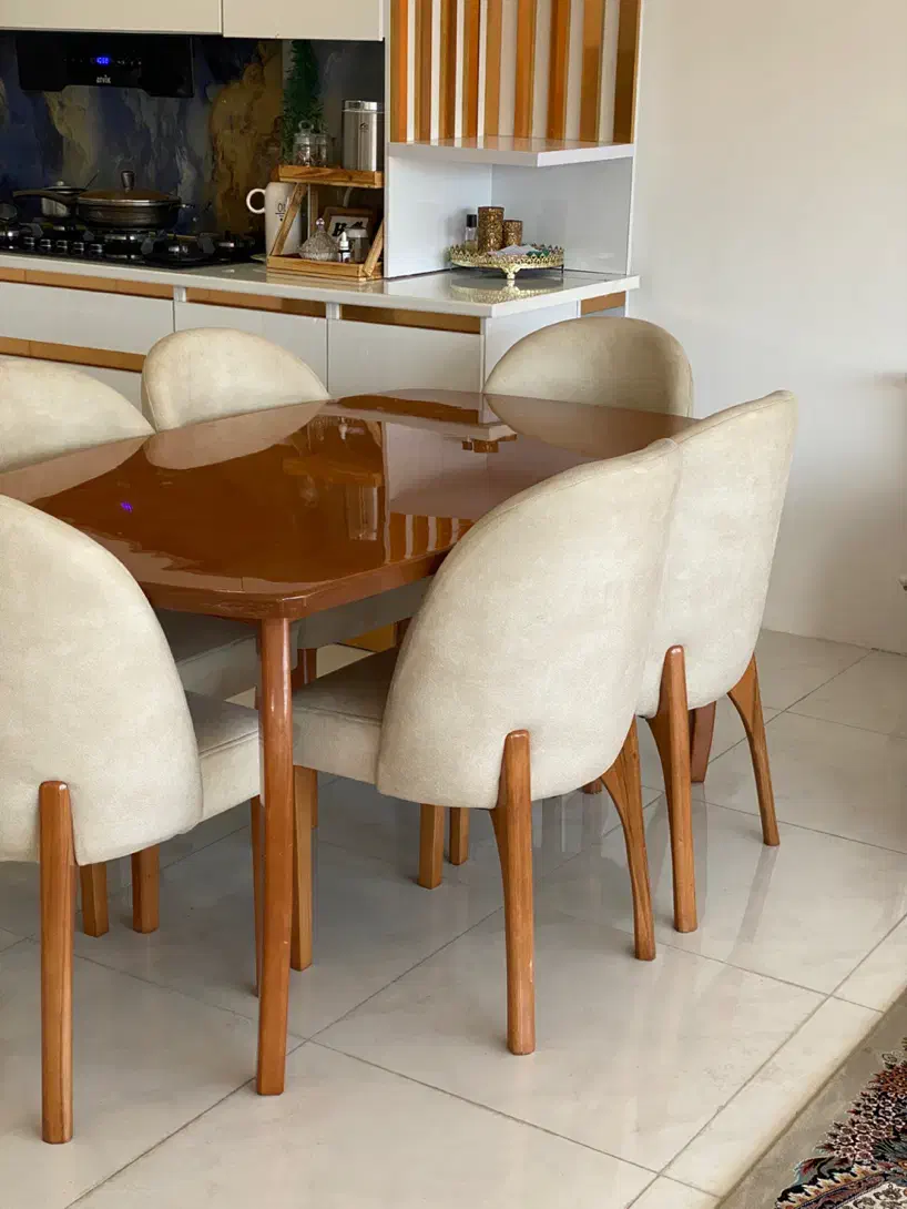 میزناهار خوری ۶ نفره|میز و صندلی غذاخوری|شیراز, شهرک گلستان شمالی|دیوار