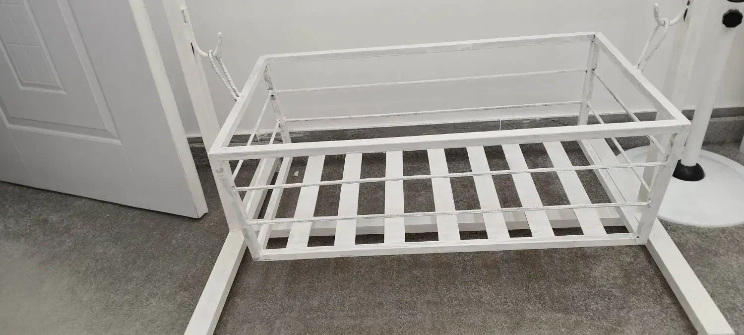 گهواره تمام آهنی نو نو|تخت و صندلی بچه|بندر کنگان, |دیوار