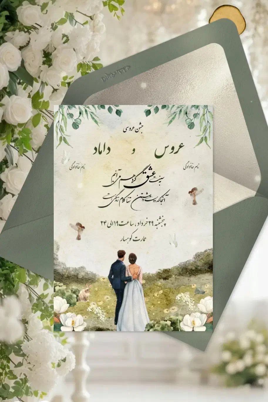 کارت دعوت انلاین عروسی|کارت هدیه و تخفیف|تهران, هلال احمر|دیوار