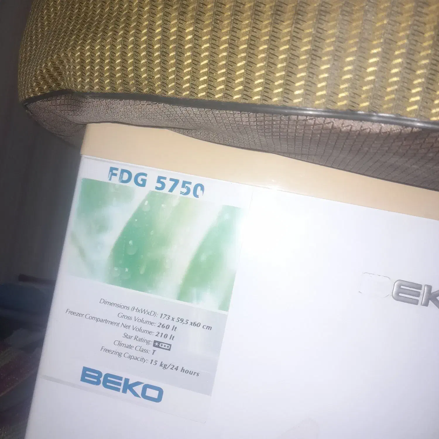 فروش فریزر بکو اصل ایتالیا بهشرط سالم|یخچال و فریزر|قنوات, |دیوار