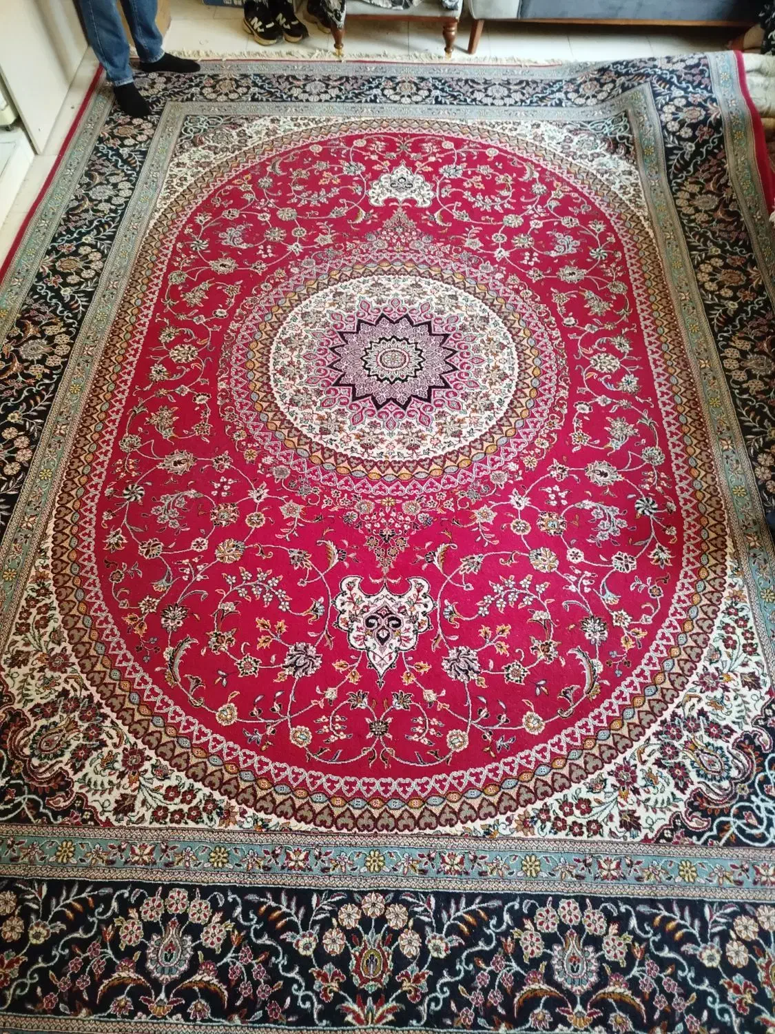 فرش ۱۲ متری کلاسیک|فرش|همدان, |دیوار
