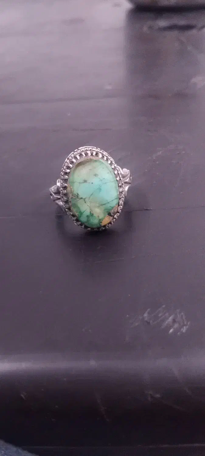 انگشتر فیروزه نیشابور دو مهره نقره|جواهرات|تهران, آسمان|دیوار