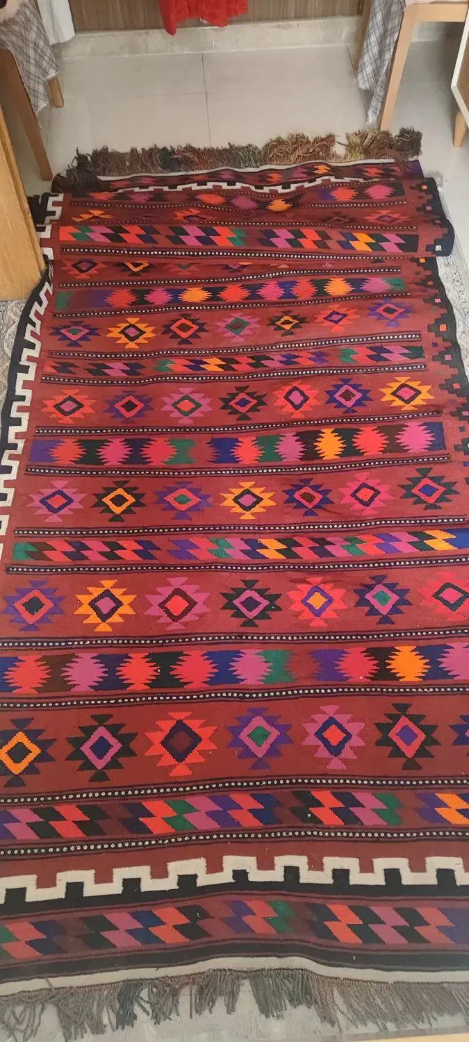 گلیم دستبافت درجه یک نو نو|گلیم، جاجیم، گبه|شیراز, شهرک فجر|دیوار