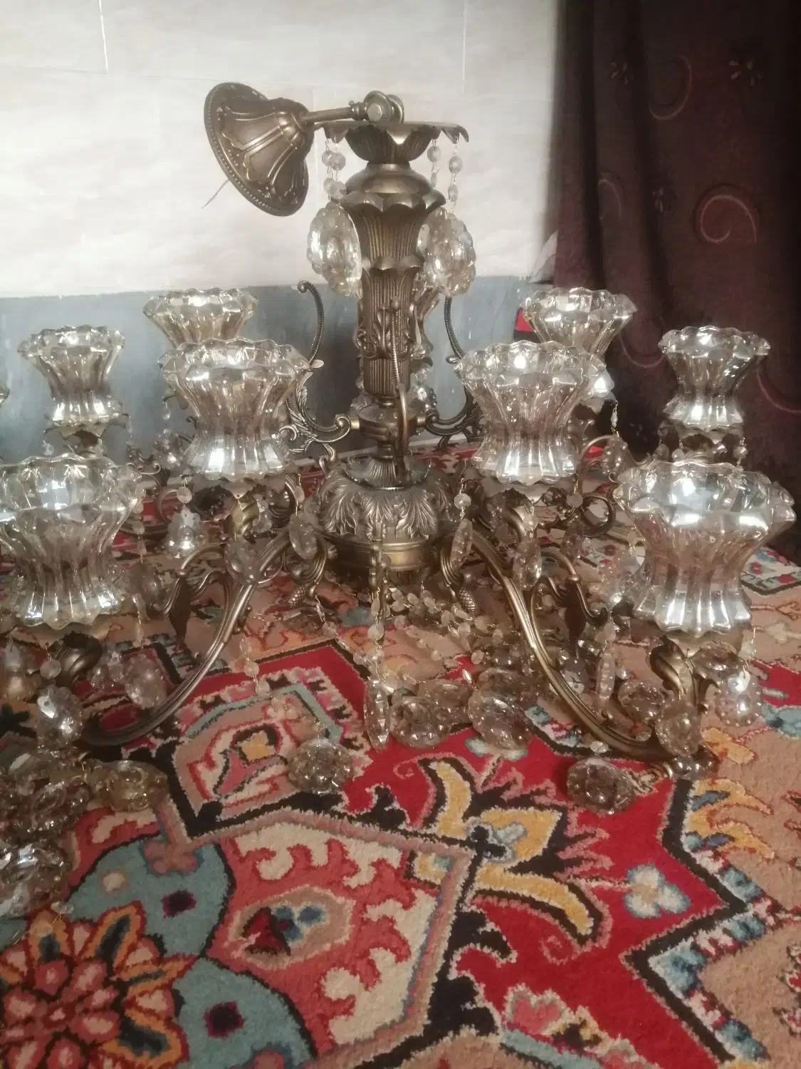 لوستر|لوستر و چراغ آویز|اراک, |دیوار