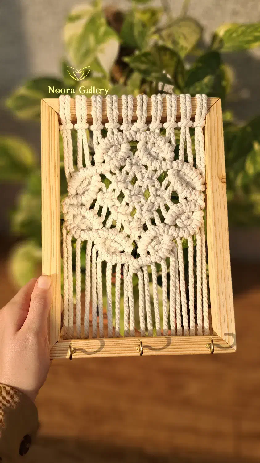 جاکلیدی دیواری مکرومـه|صنایع دستی و سایر لوازم تزئینی|شیرگاه, |دیوار