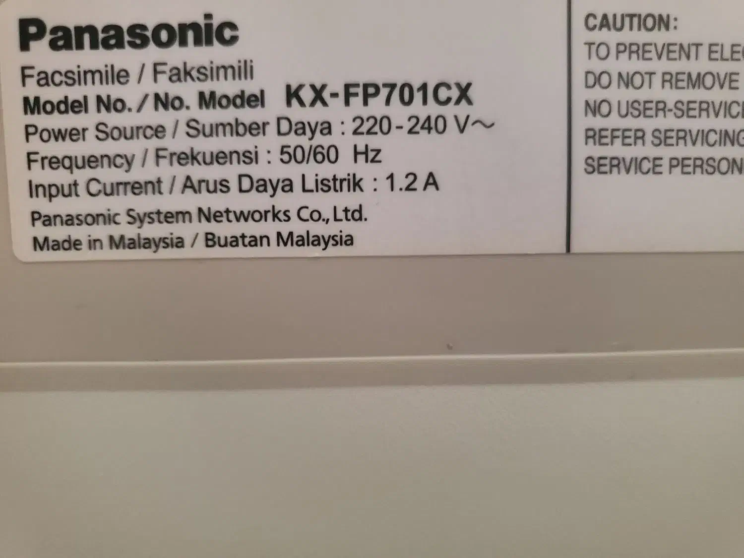 دستگاه فاکس پاناسونیگ|پرینتر، اسکنر، کپی، فکس|کرمانشاه, |دیوار