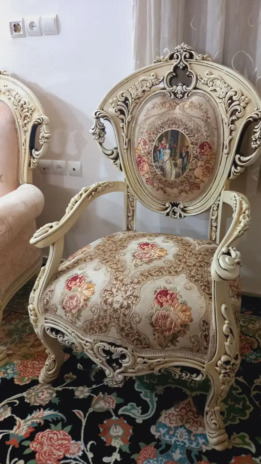 مبل سلطنتی بانهارخوری نونو با کاورژله ای|مبلمان خانگی و میز عسلی|همدان, |دیوار