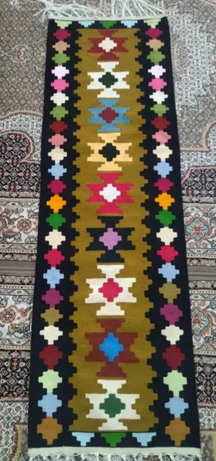 گلیم اکرولیک دست بافت|گلیم، جاجیم، گبه|رشت, سیا اسطلخ|دیوار