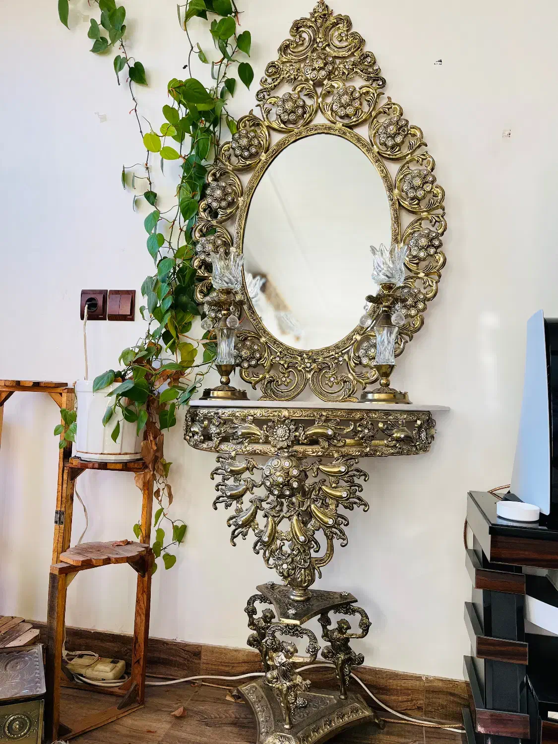 آیینه شمعدان|صنایع دستی و سایر لوازم تزئینی|گنبد کاووس, |دیوار