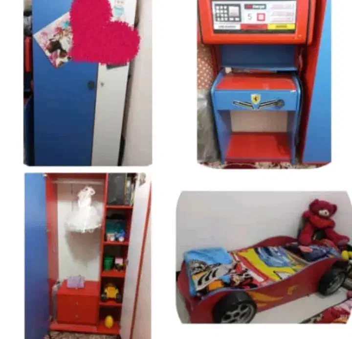 تخت پسرانه|تخت و سرویس خواب|خورموج, |دیوار