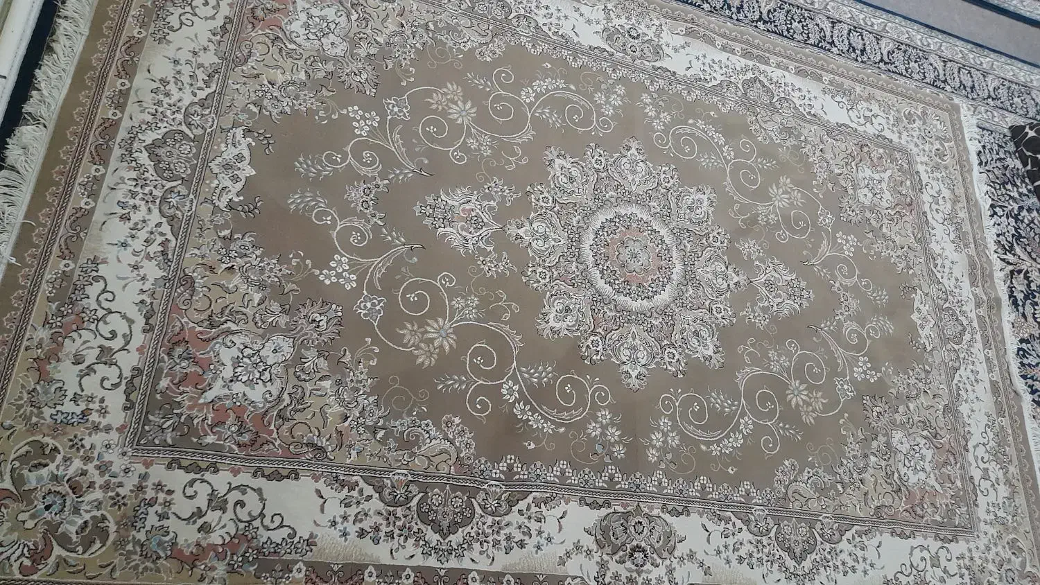 یک جفت فرش دوازده متری  سرمه ای ویک شش متری گردویی|فرش|صفادشت, |دیوار