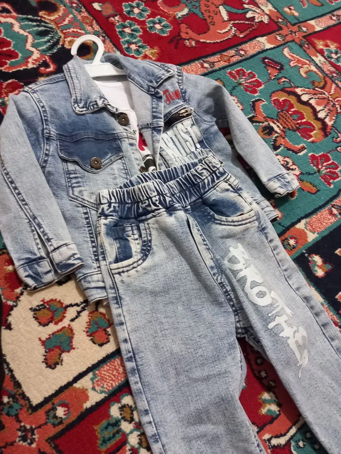 کت شلوار لی سه تیکه پسرانه|کفش و لباس بچه|ارومیه, |دیوار