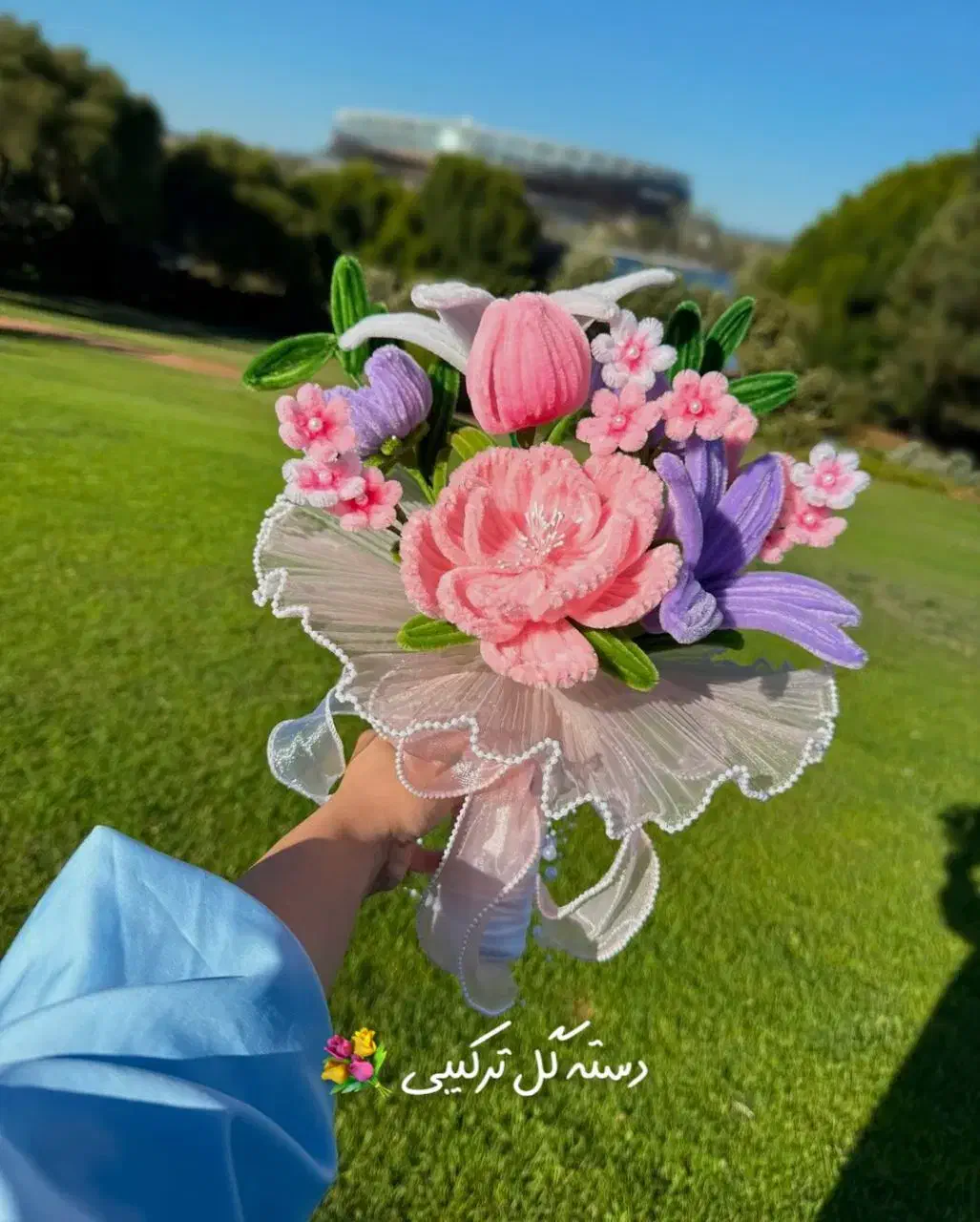 دسته گل پیپ پاک کن|صنایع دستی و سایر لوازم تزئینی|تهران, ونک|دیوار