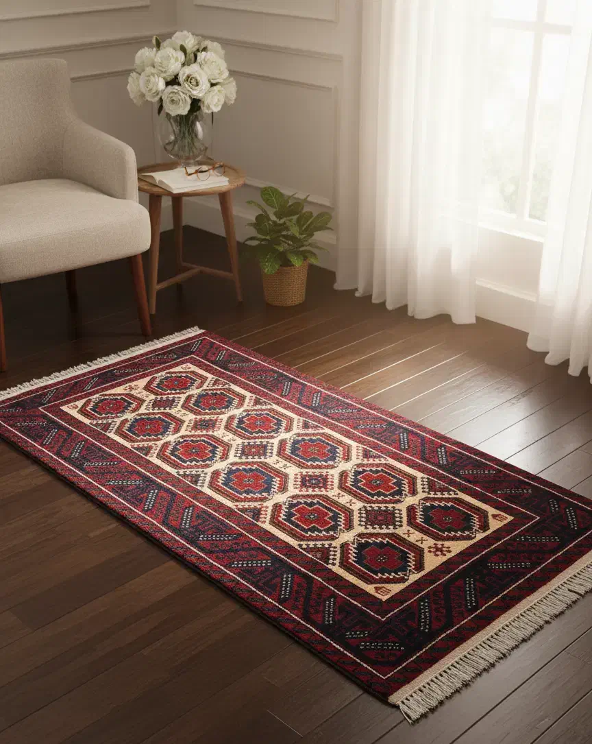 قالیچه دستبافت|گلیم، جاجیم، گبه|قائن, |دیوار