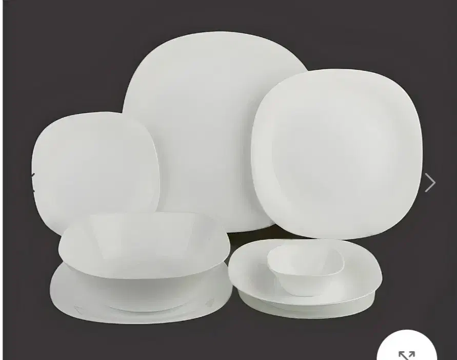 سرویس ۲۶پارچه گلدن اوپال طرح سفید ساده|ظروف سرو و پذیرایی|اسلام‌شهر, شهرک لاله|دیوار