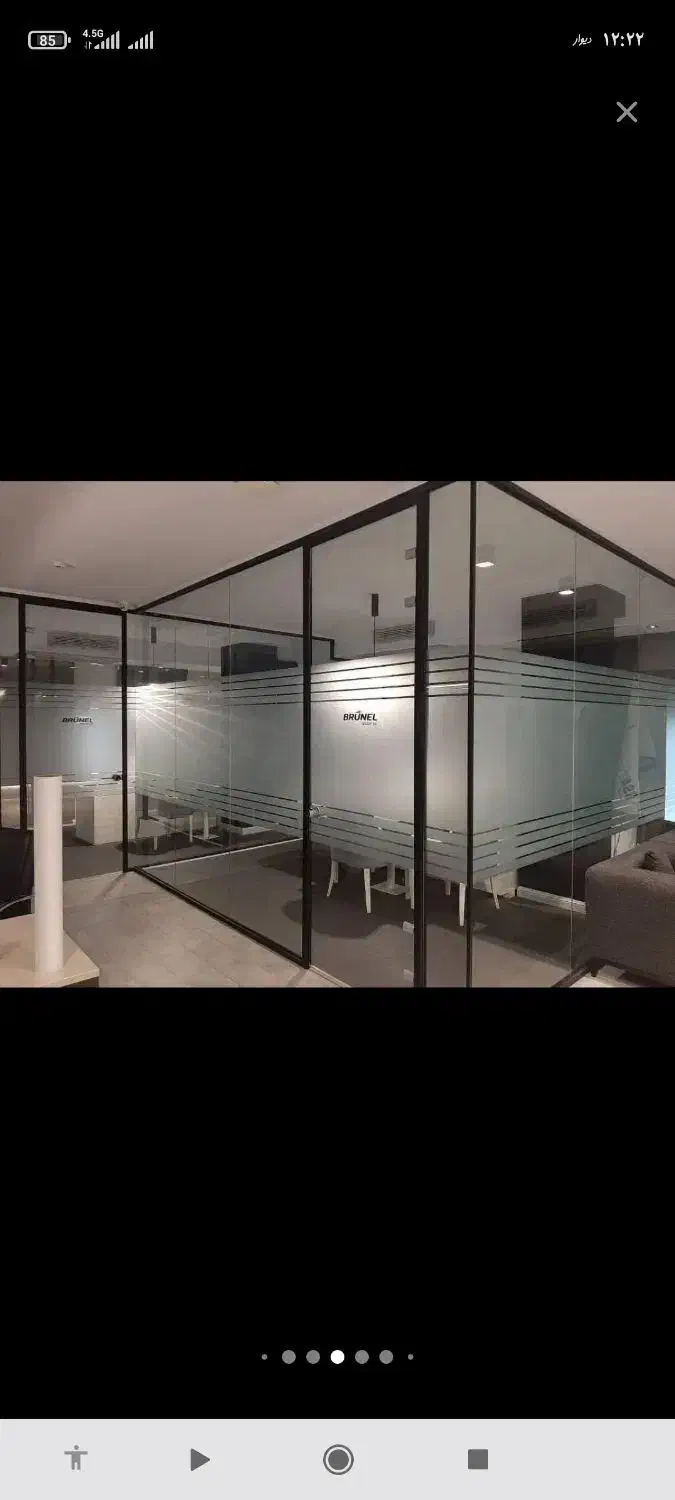 پارتیشن شیشه ای فریم لس|دفتر کار|تهران, تهرانپارس شرقی|دیوار