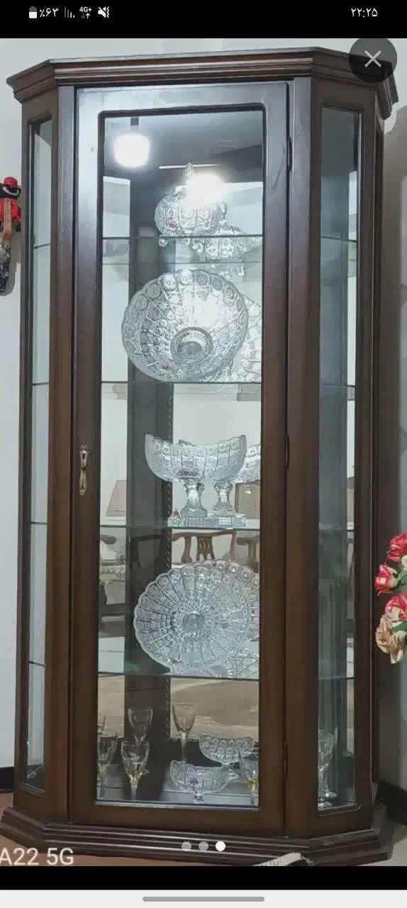 بوفه چوب گردو|بوفه، ویترین، کنسول|اسلامشهر, شهرک مهدیه|دیوار