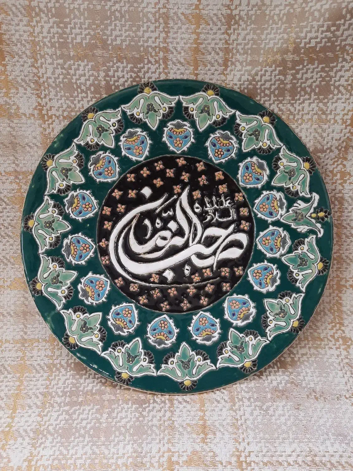 دیوارکوب میناکاری / میناکاری روی سفال|ساعت دیواری و تزئینی|قم, پردیسان|دیوار