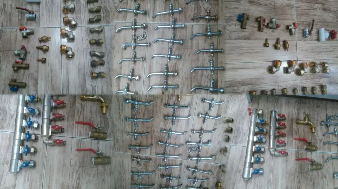 شیرآلات برنجی کلکتورفلکه|مصالح و تجهیزات ساختمان|مشهد, نیزه|دیوار