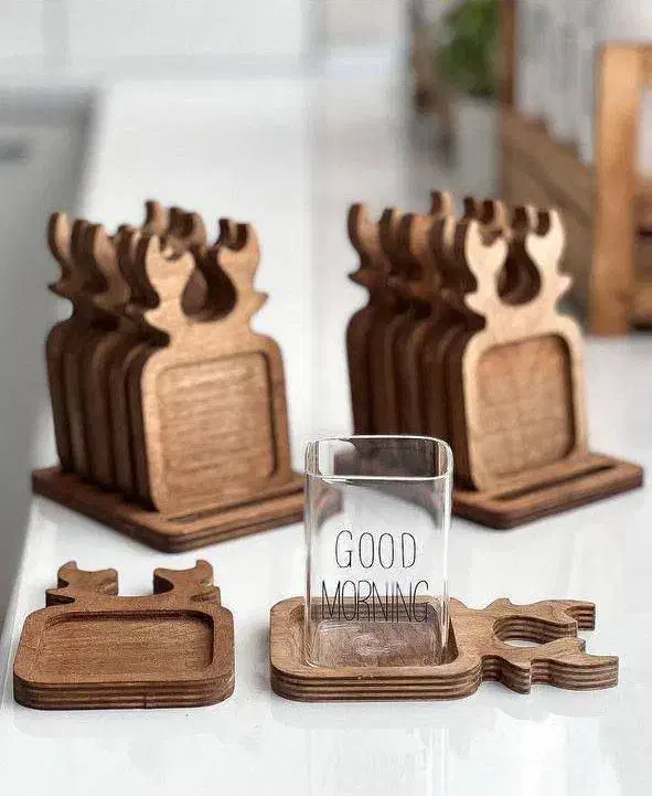 زیرلیوانی|ظروف سرو و پذیرایی|بندر امام خمینی, |دیوار