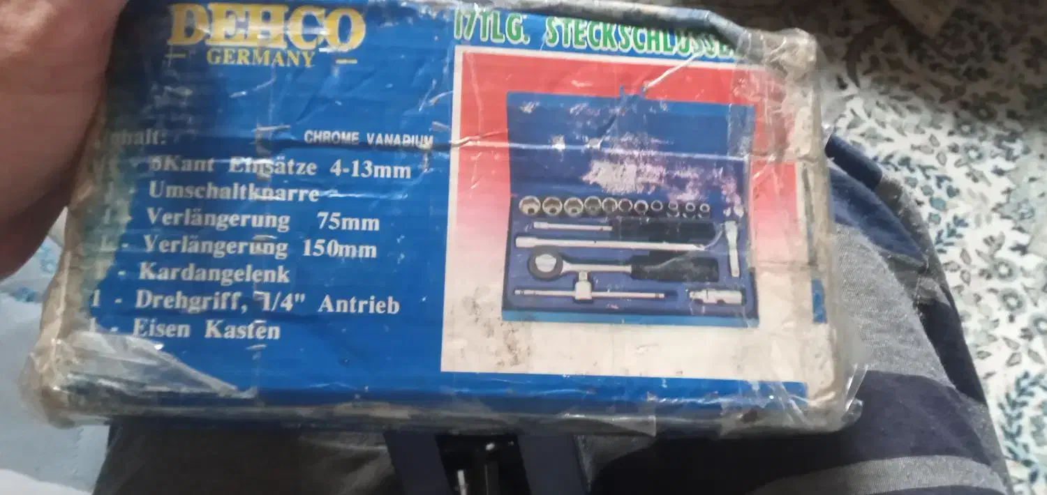 جعبه آچار بکس آلمانی اصل|کلکسیون اشیاء عتیقه|رودسر, |دیوار