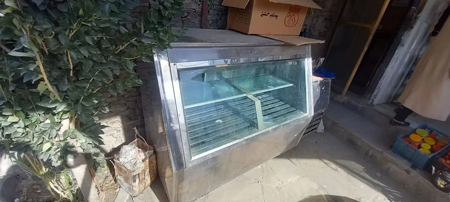 یخچال فریزر ویترینی .بدنه تمام استیل|یخچال و فریزر|طرقبه, |دیوار