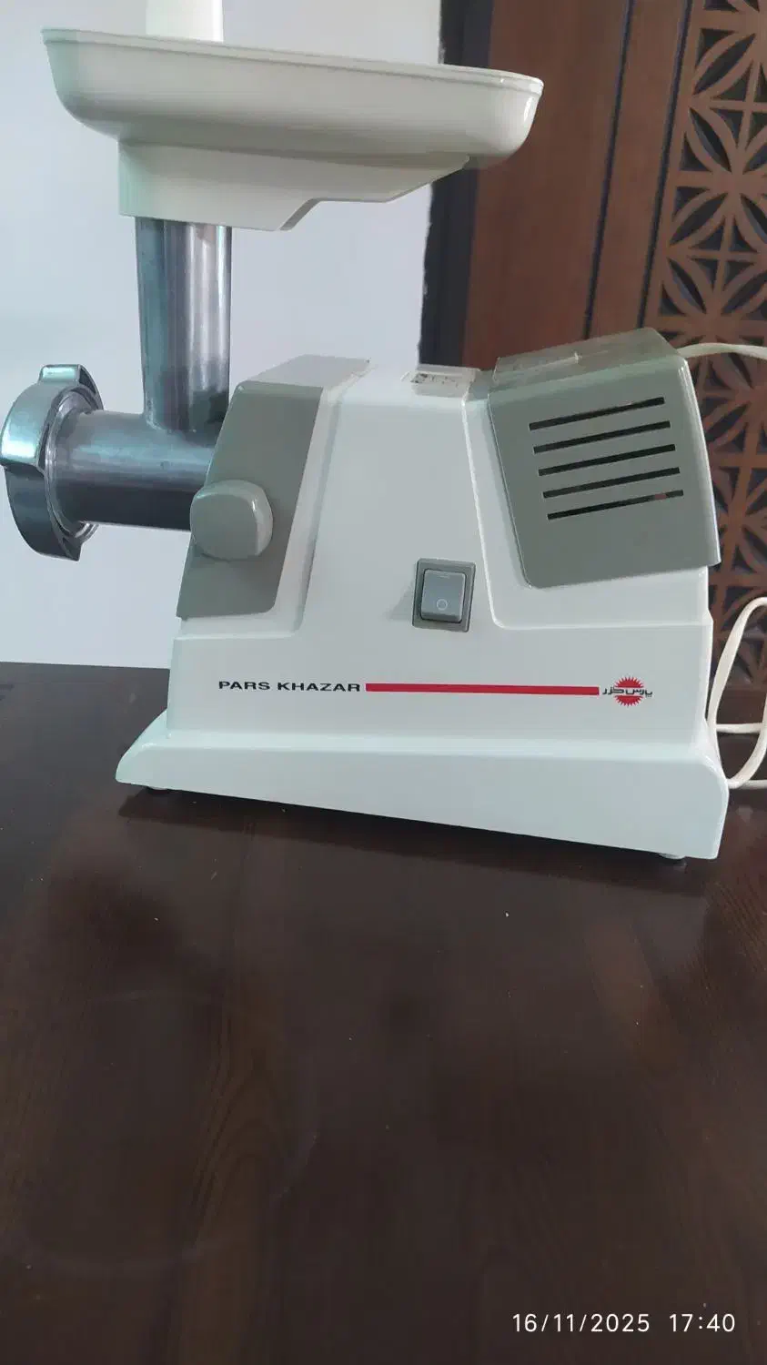 چرخ گوشت پارس خزر|خردکن، آسیاب، غذاساز|رشت, نخودچر|دیوار