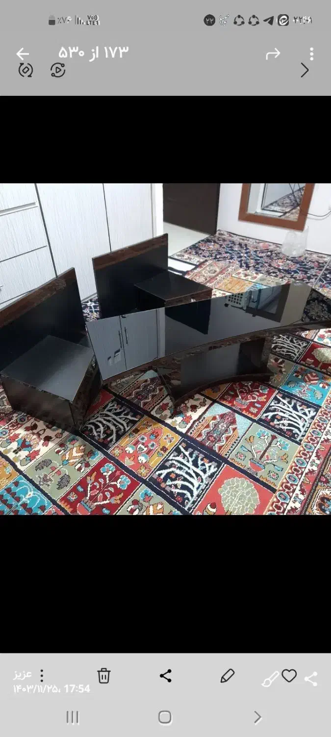 تخت خواب و میز تلویزیون موج|تخت و سرویس خواب|کرمانشاه, |دیوار