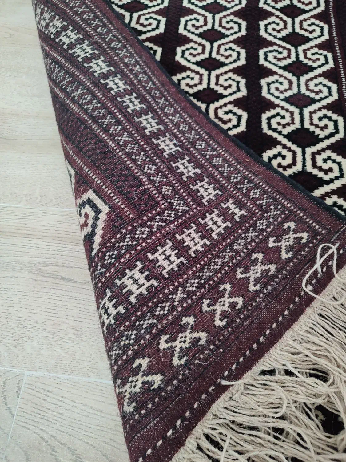 جانمازی دستبافت ترکمنی|فرش|گنبد کاووس, |دیوار