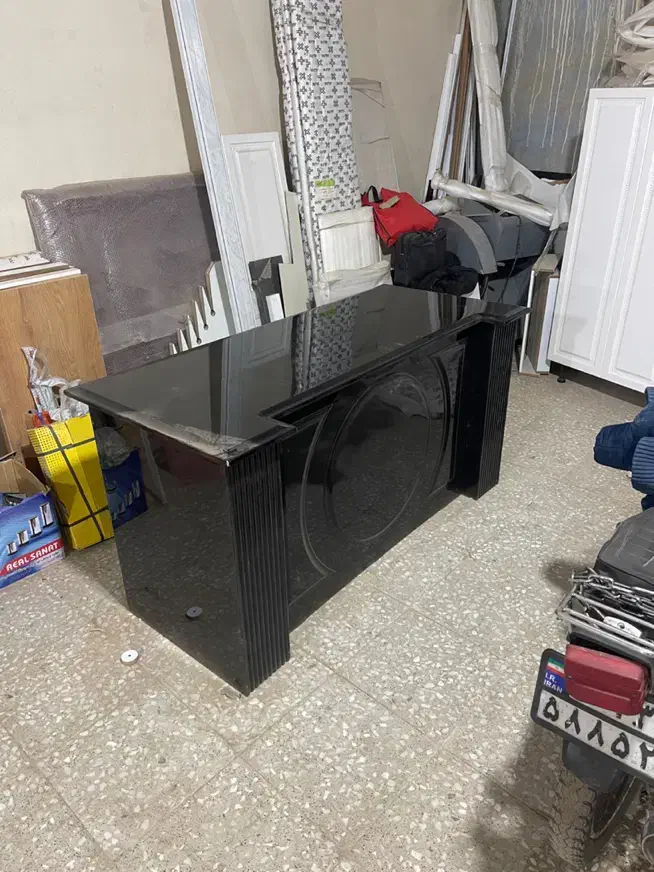 میز مدیریت رنگ پولیشی|مبلمان اداری|قنوات, |دیوار