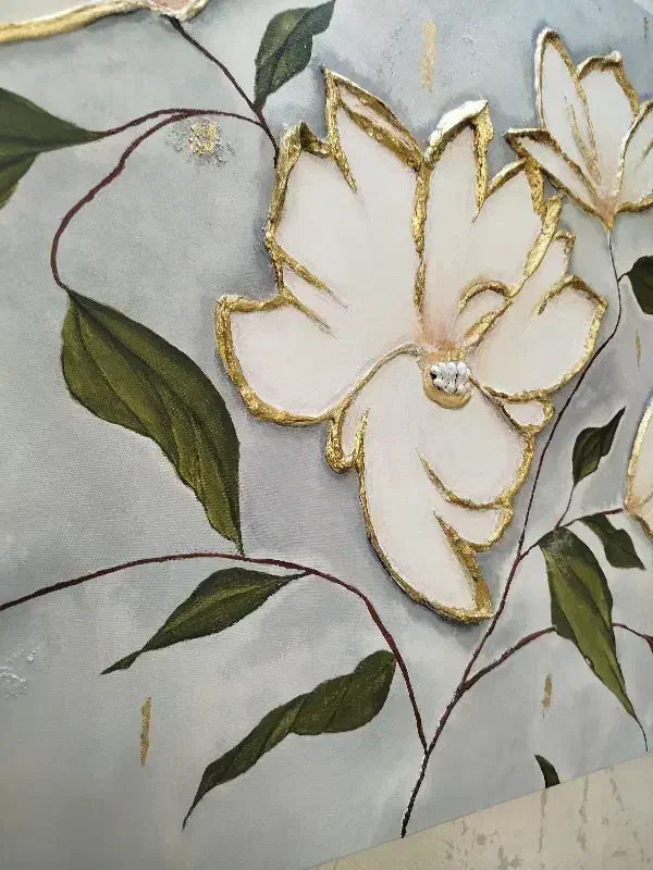 تابلو دکوراتیو برجسته ورق طلا کار دست ۱۰۰×۷۰|تابلو، نقاشی، عکس|رباطکریم, رباطکریم|دیوار