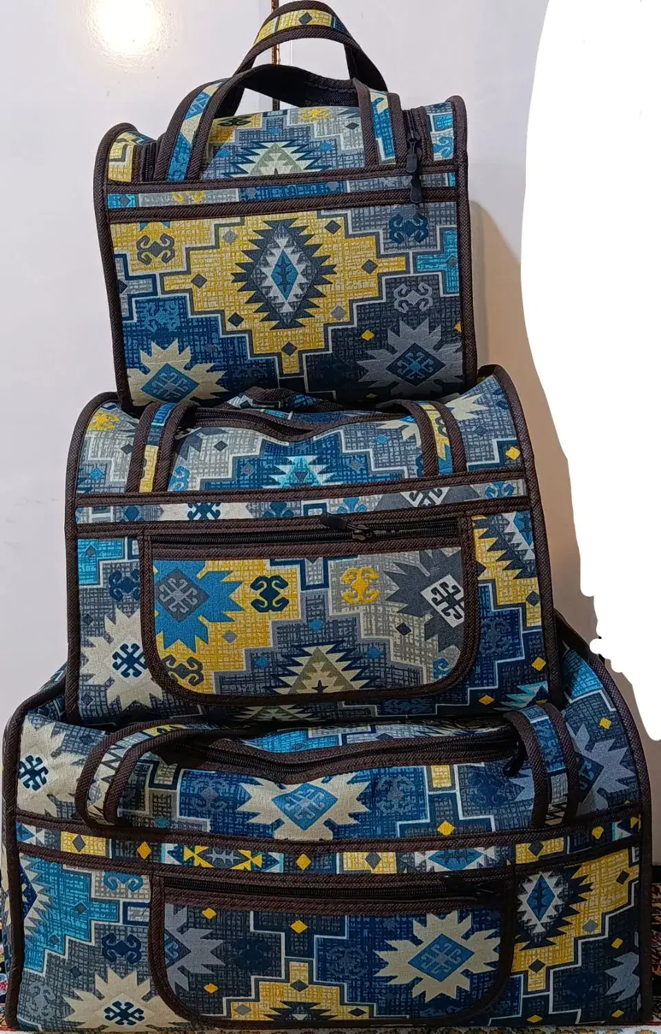 فروش ساک مسافرتی سه تایی درطرح ورنگبندی موجود|کیف، کفش، کمربند|بروجرد, |دیوار