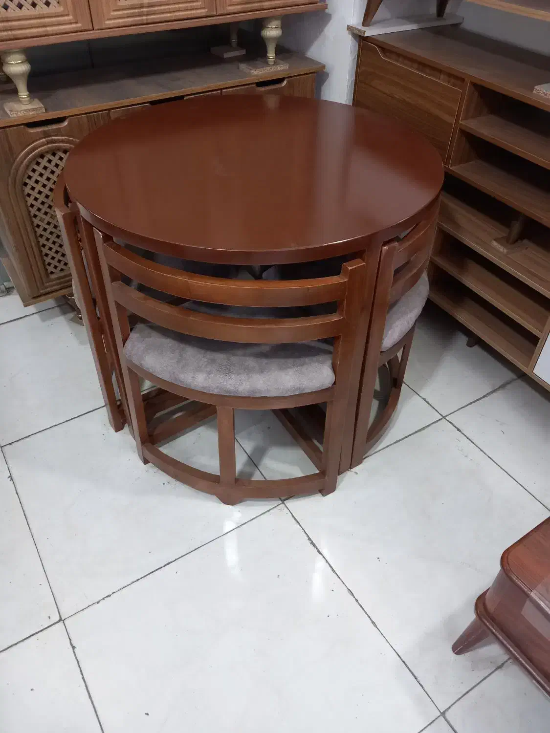 میز نهار خوری کم جا چوب ضخیم|میز و صندلی غذاخوری|گرگان, |دیوار