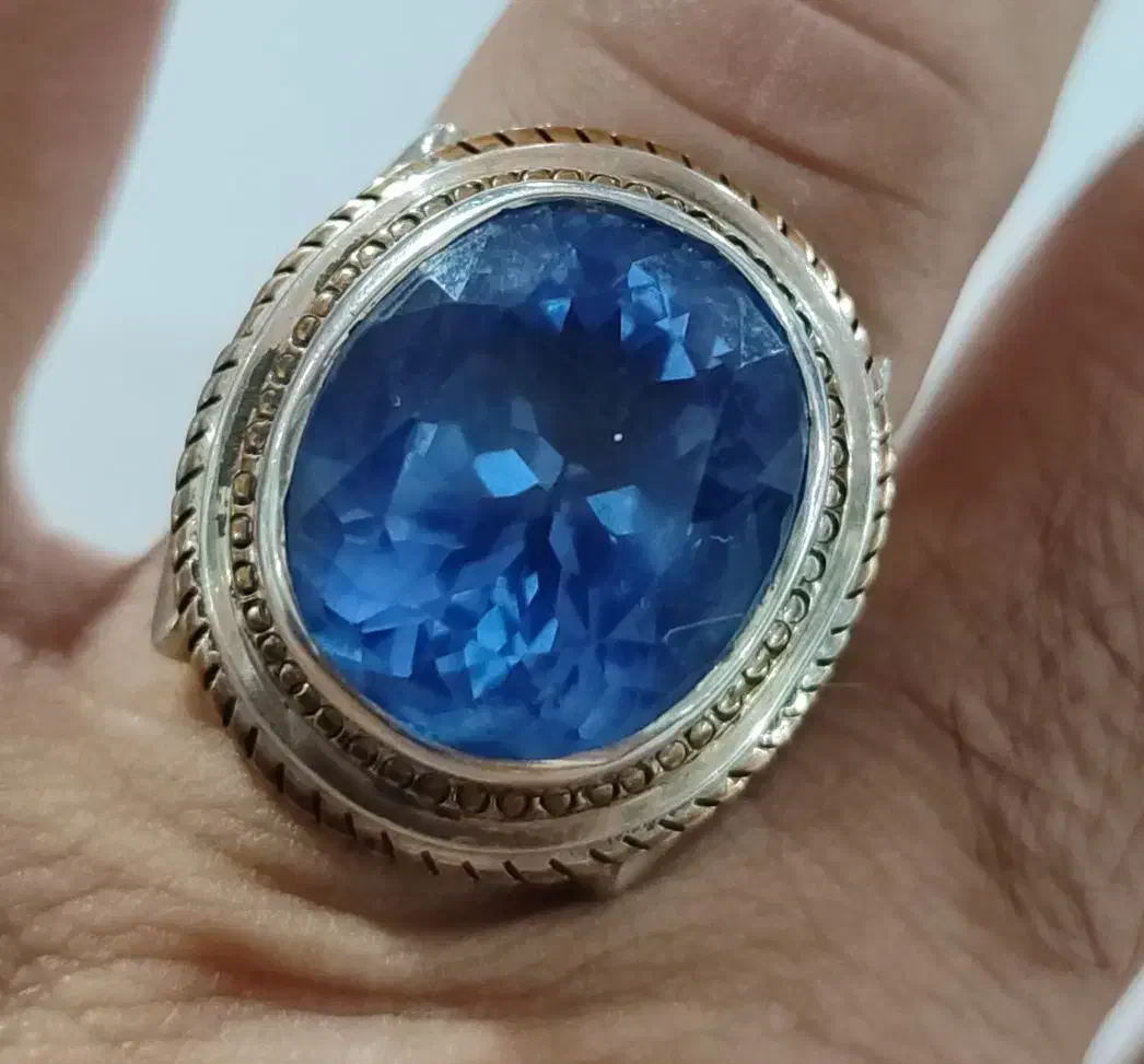 انگشتر نقره تبریز سنگ توپاز|بدلیجات|تهران, نیروی هوایی (پیروزی)|دیوار