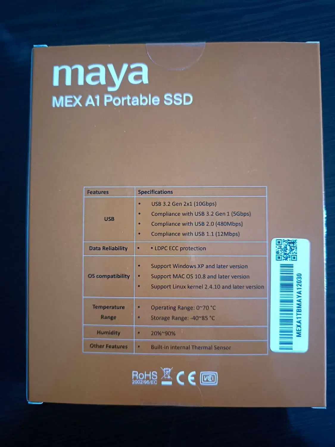 هارد اکسترنال SSD برند maya یک ترا|قطعات و لوازم جانبی رایانه|شهرکرد, |دیوار