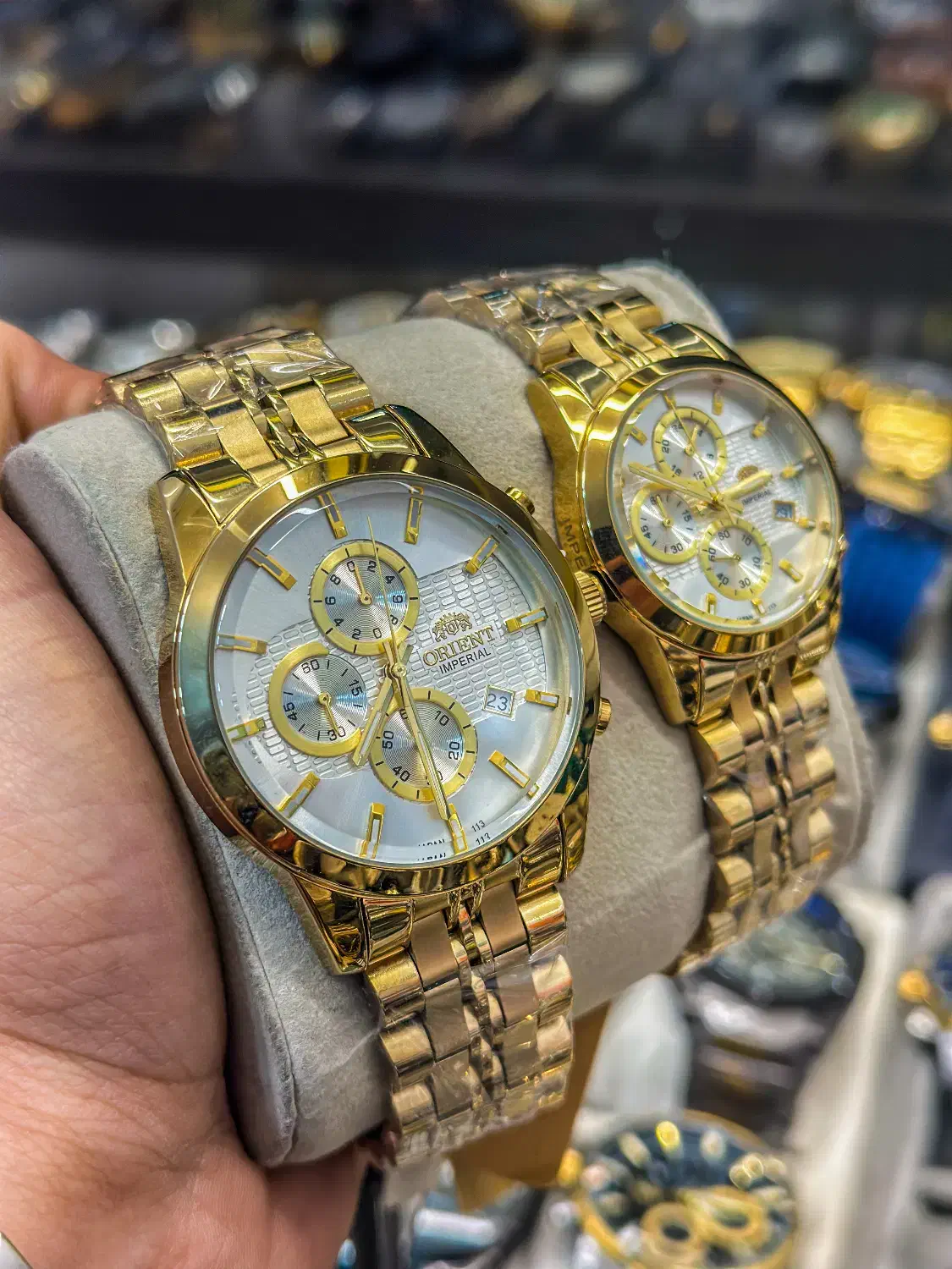 ساعت ست اورینت رنگ طلایی/اصلی با گارانتی ۲۴ ماهه|ساعت|مشهد, گاز|دیوار