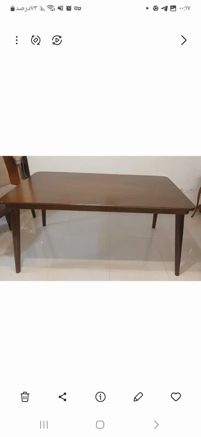 میز ناهارخوری کاملا سالم در حد نو|میز و صندلی غذاخوری|چالوس, |دیوار