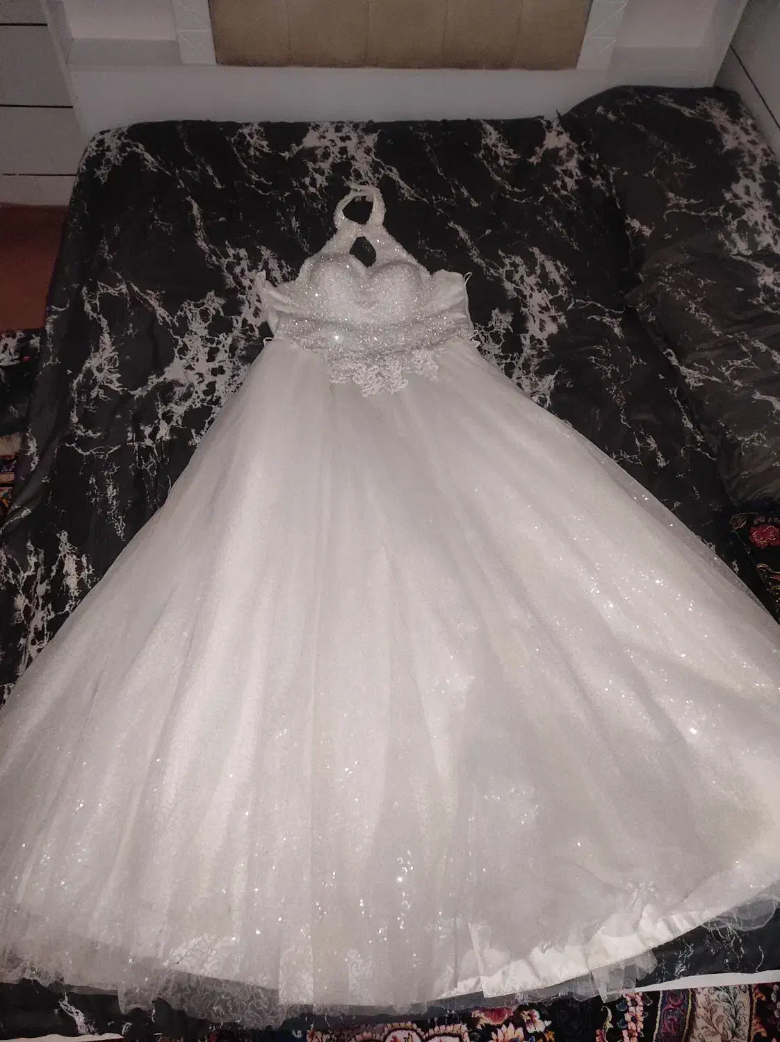 لباس عروس شیک با شنل وتور|کیف، کفش، کمربند|مبارکه, |دیوار