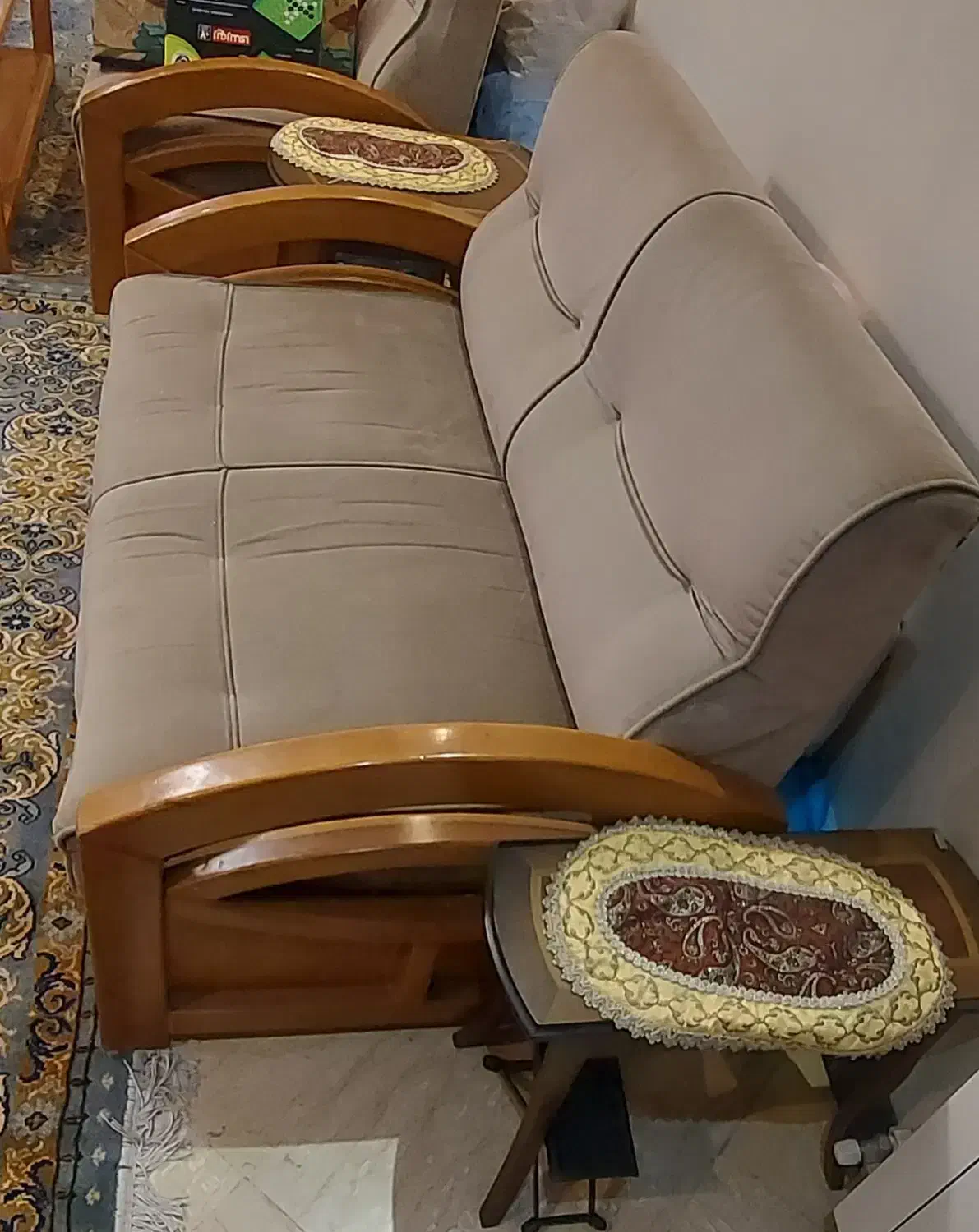 مبل راحتی اسکلت تمام چوب|مبلمان خانگی و میز عسلی|تهران, سردارجنگل|دیوار