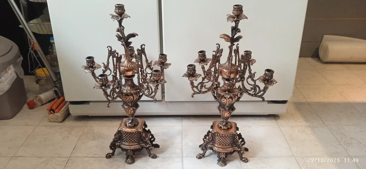 آئینه شمعدان|صنایع دستی و سایر لوازم تزئینی|تهران, چهارصد دستگاه|دیوار