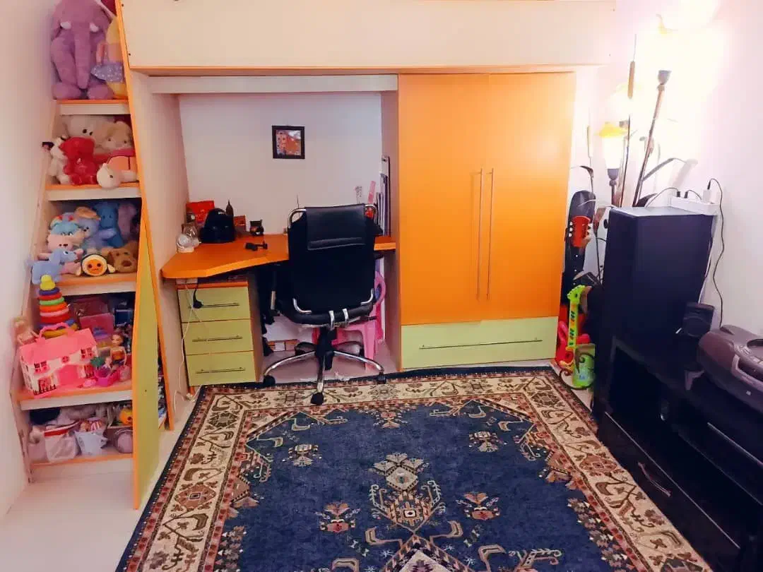 مجموعه اتاق کودک و نوجوان با ام دی آف سفارشی|تخت و سرویس خواب|شاهدشهر, |دیوار