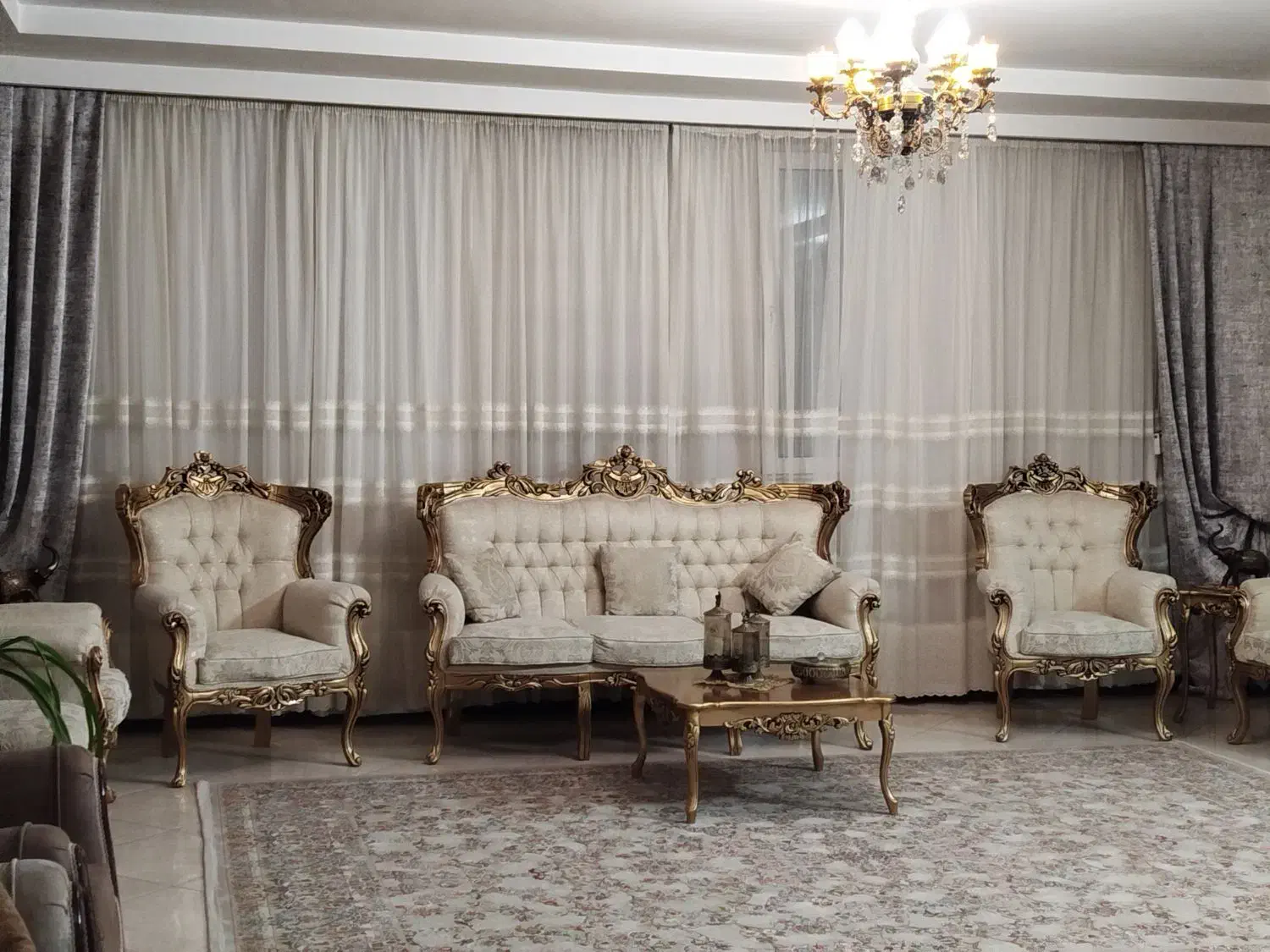 پرده پذیرایی|پرده، رانر، رومیزی|مشهد, مشکینی (شهرک غرب)|دیوار