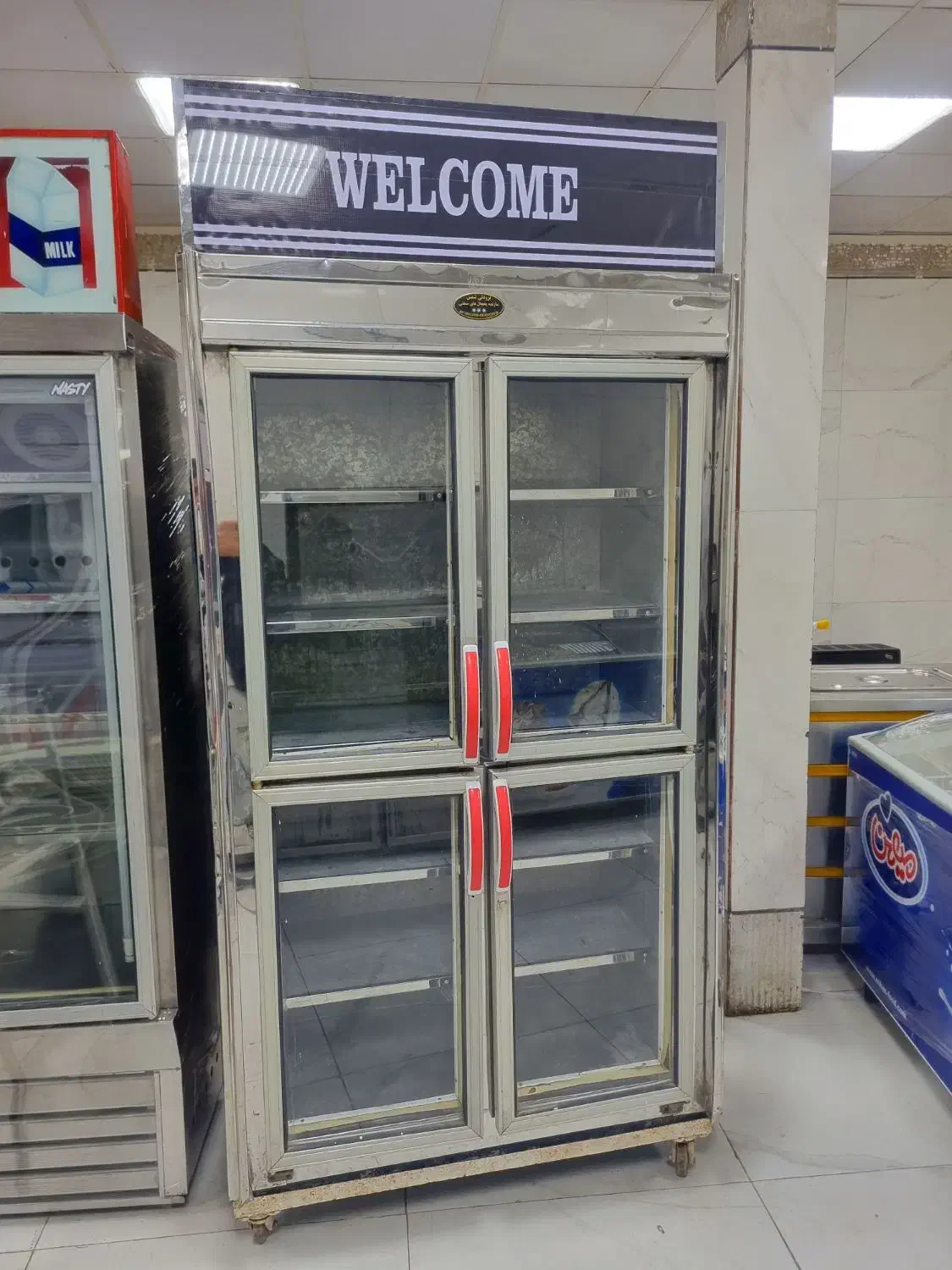 فریزر ایستاده ۱۲۰ سانتی تمام استیل|فروشگاه و مغازه|نسیم‌شهر, |دیوار