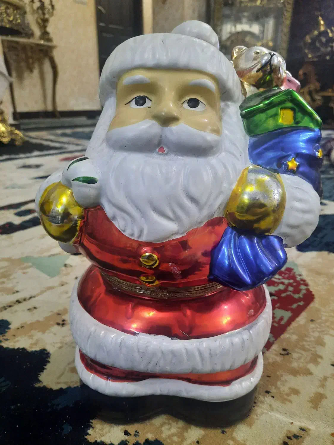 بابانوئل موزیکال ۳۵سانت ارتفاع جنس چینی خارجی|مجسمه، تندیس، ماکت|اهواز, کوی مهدیس|دیوار