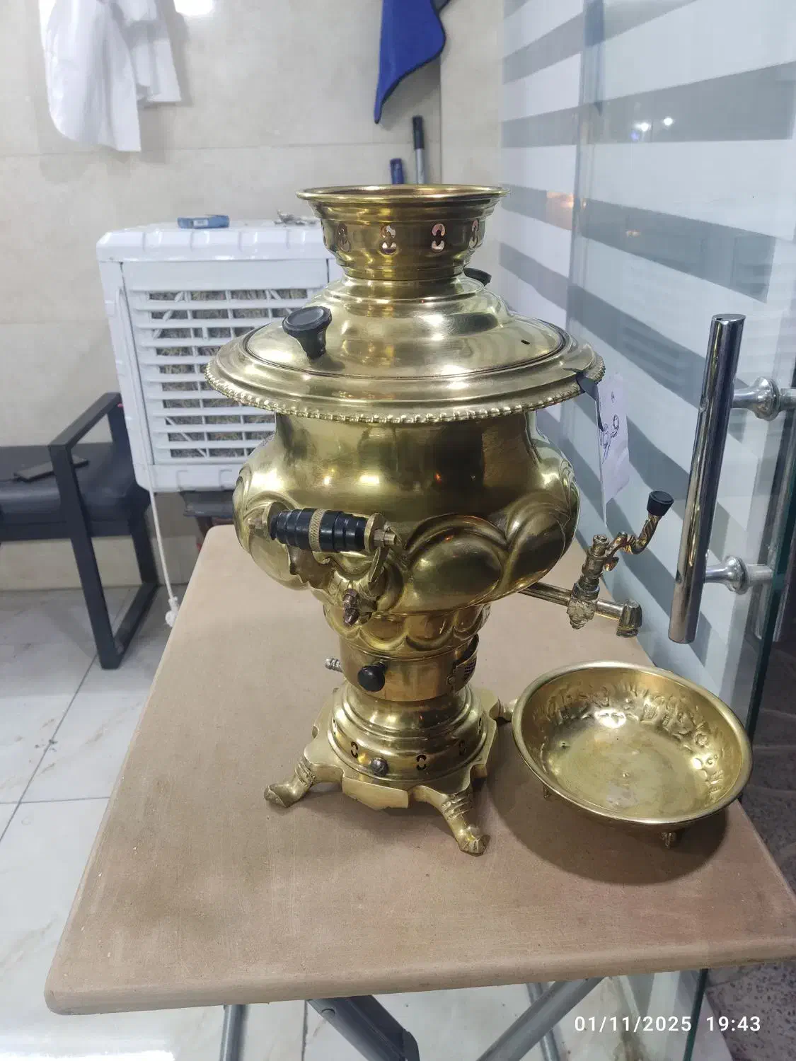 سماور ورق سنگین برنجی فوری فروشی.|سماور، چای‌ساز، قهوه‌ساز|فردیس, ثابتی|دیوار